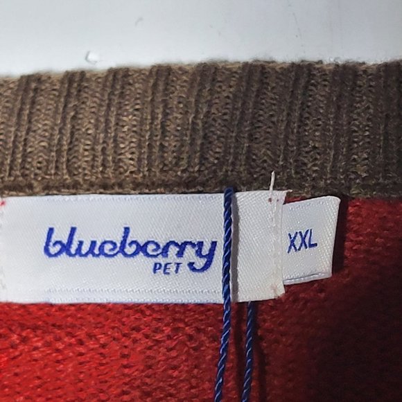 NWT Blueberry Pet Fair Isle Holiday Christmas Sweater Size XXL Ugly Party - Picture 3 of 9